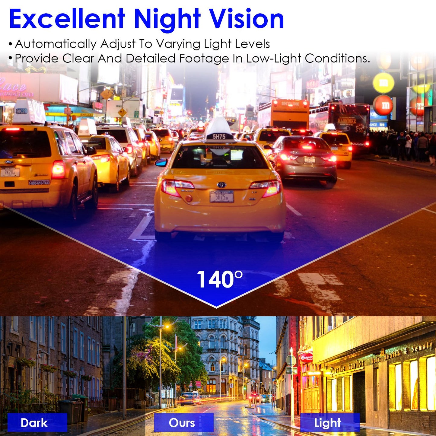 2K HD Car Dash Camera with WiFi & Night Vision
