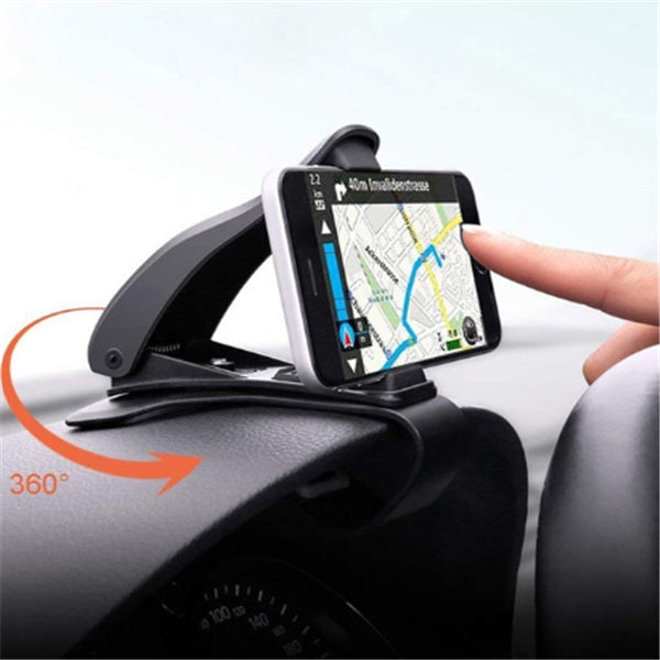 360° Rotatable Car Dashboard Phone Holder – Anti-Slip GPS & Mobile Stand for Safe Driving