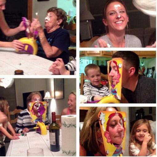 Pie Face Splash Prank Game Toy
