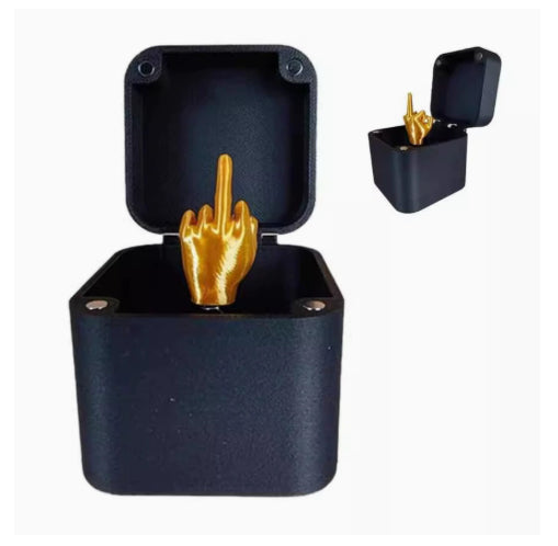 Christmas Halloween Gift Box Prank Middle Finger Surprise Gift Box Various 3D Printed Style Toys