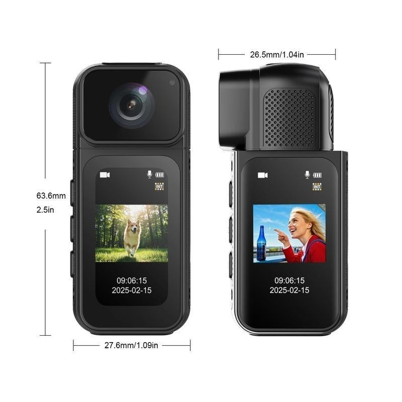 2.7K Ultra HD Mini Action Camera | Magnetic Mount