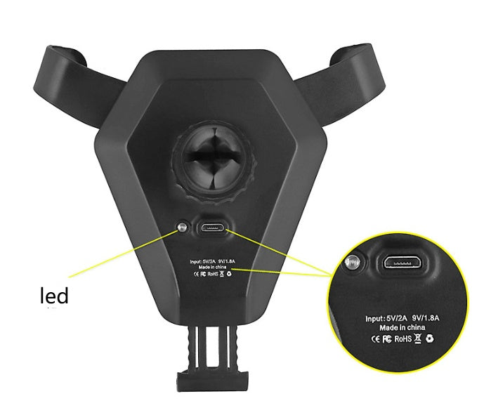 15W Fast Wireless Charging Car Mount – Auto Clamp, Dashboard & Windshield Phone Holder