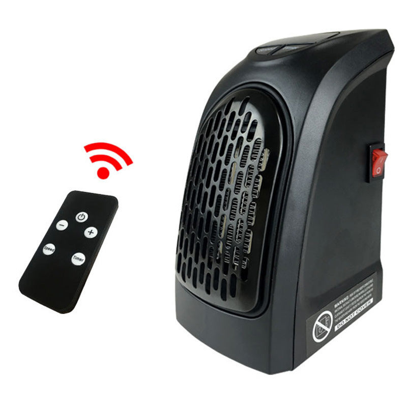 Mini Electric Fireplace Space Heater with Remote