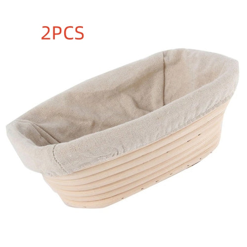 Bread Proofing Basket Set – Sourdough Banneton + Dough Tools for Home Baking