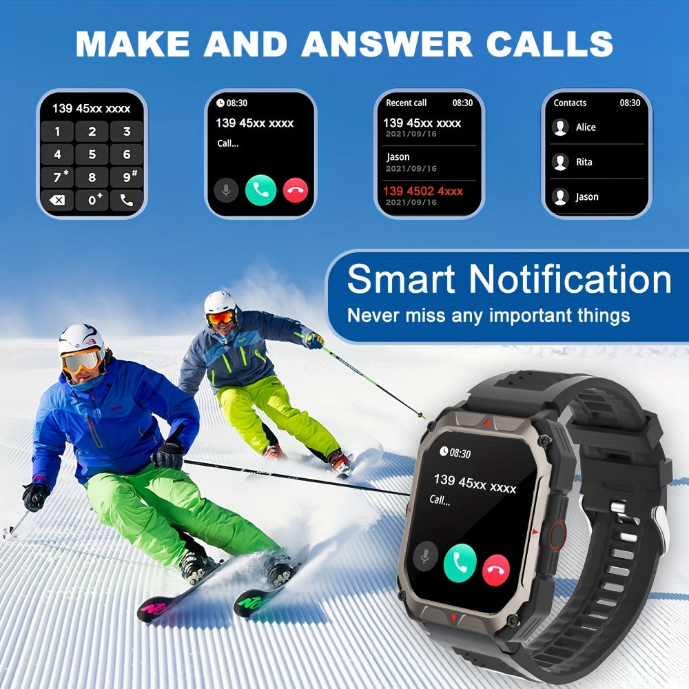 HD Touch Screen Smartwatch with Call & Health Monitor