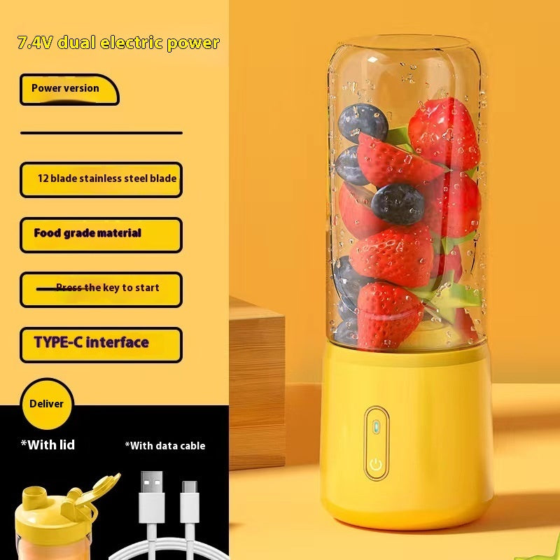 Portable USB Rechargeable Mini Blender – Personal Smoothie & Juice Maker for Travel, Home & Office