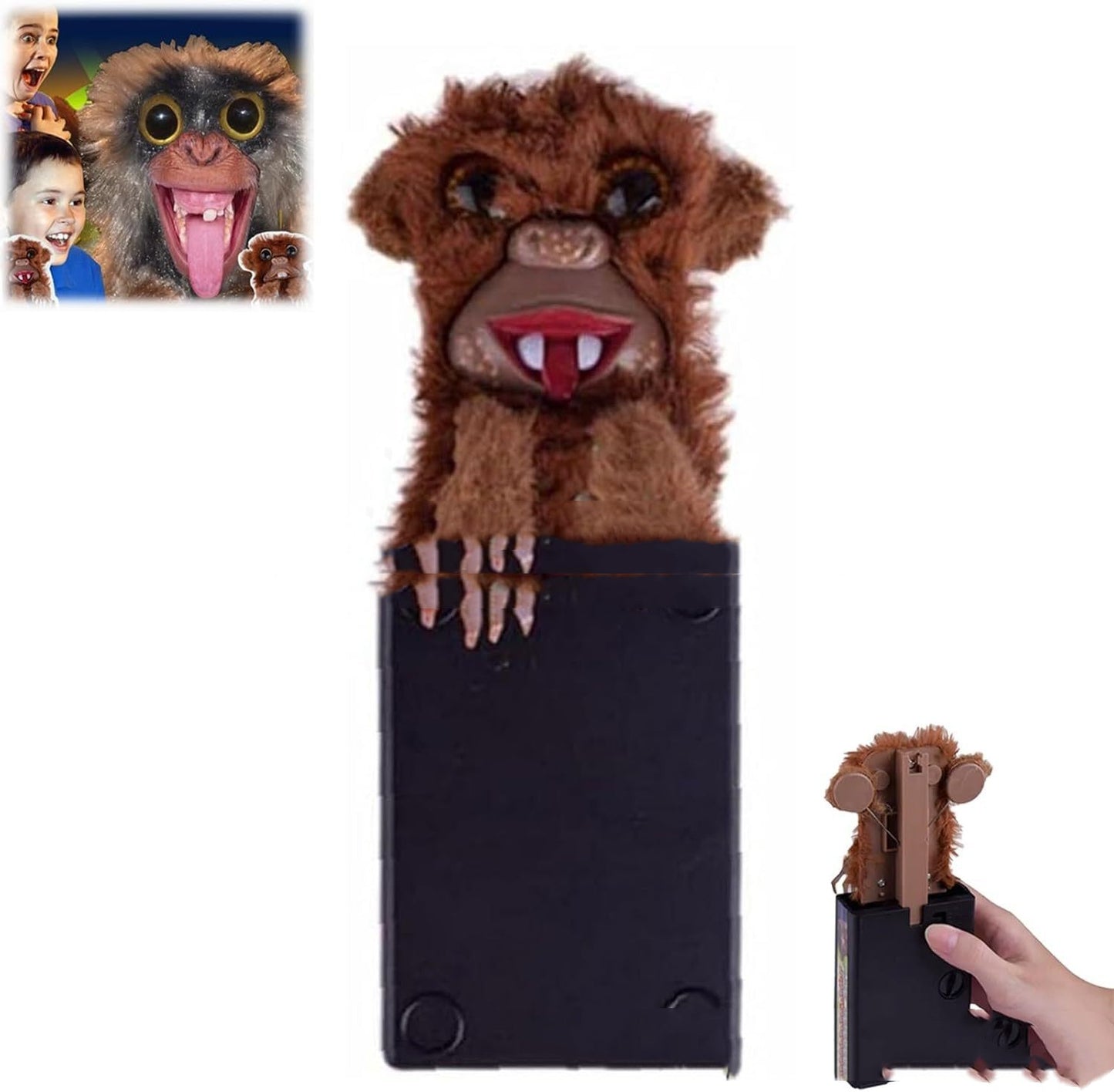 Scary Monkey Prank Toy – Halloween Surprise Pop-Up Toy for Jokes, Gifts & Party Fun
