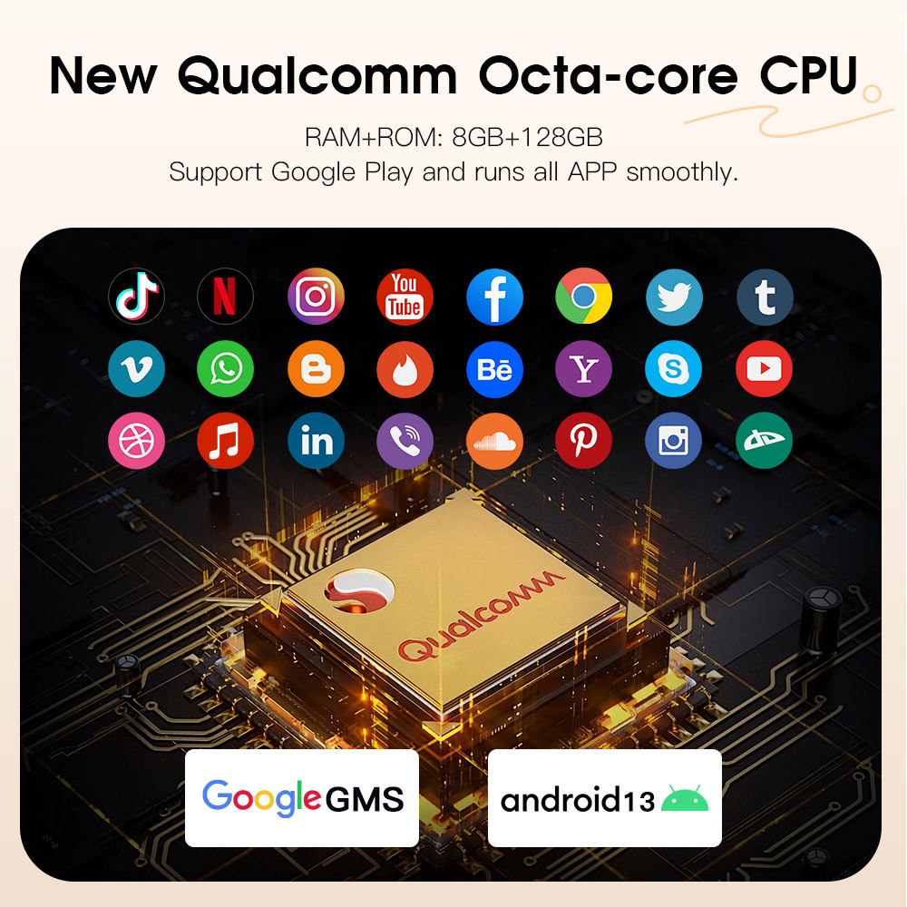 32" Smart Portable Android TV – Full HD with Camera