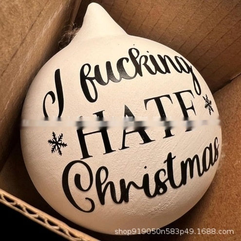Funny Christmas Ornament – “It’s Christmas Bitches” Holiday Prank Tree Decoration