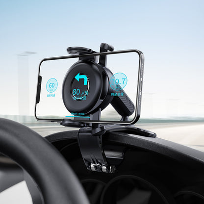 Car Dashboard HUD Phone Holder – 360° Rotatable