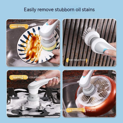 Electric Cleaning Brush 4 In 1 Spinning
