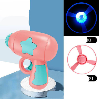 LED Flying Saucer Launcher Party Toy