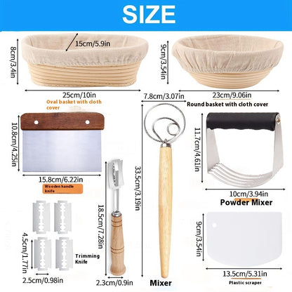 Bread Proofing Basket Set – Sourdough Banneton