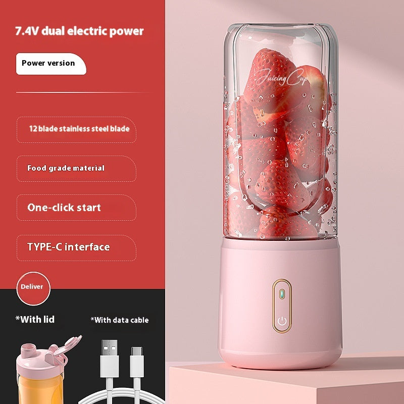 Portable USB Rechargeable Mini Blender – Personal Smoothie & Juice Maker for Travel, Home & Office