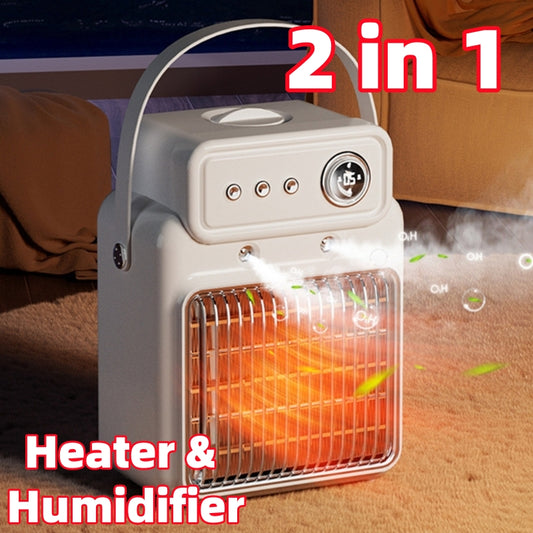 1200W Portable Electric Space Heater – Fast Heating Ceramic Fan Heater for Home & Office