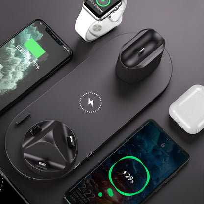 Fast Wireless Charging Station for iPhone, Watch & AirPods