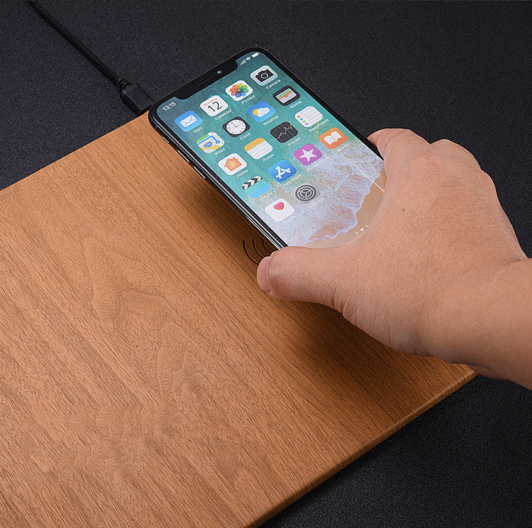 Wireless Charging Desk Mat with Phone Holder – Premium Office Desk Organizer & Mouse Pad