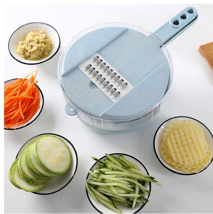 Multi-Function Vegetable Slicer with Storage Container