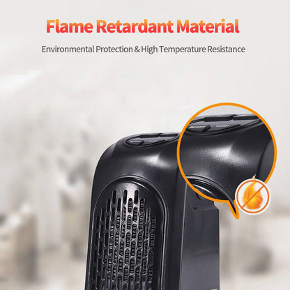 Mini Electric Fan Heater with PTC Ceramic Heating