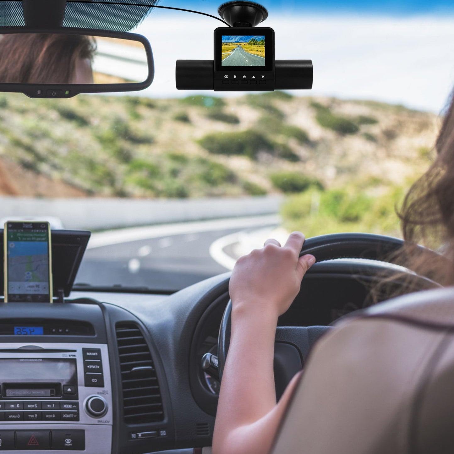 “360° 4-Channel FHD Car Dash Cam with Night Vision”