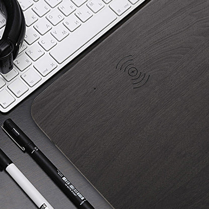 Premium Wireless Charging Desk Mat with Phone Holder