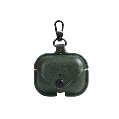 Premium Leather AirPods Case with Keychain
