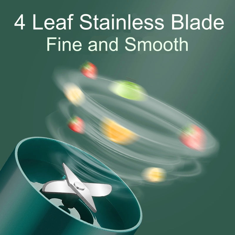 Portable Wireless Juicer Blender – USB Rechargeable Mini Smoothie Maker (300ml)