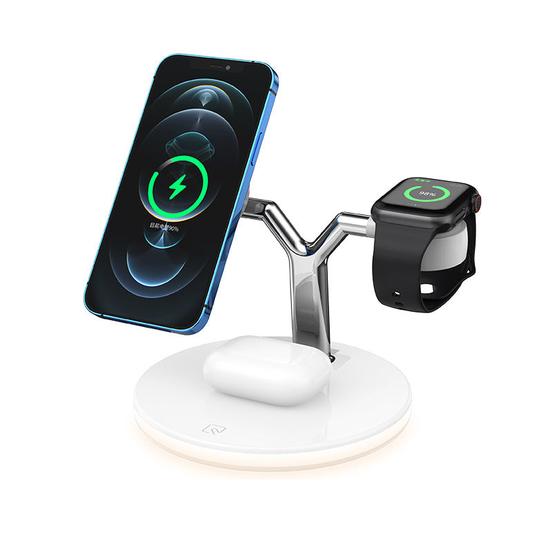 3-in-1 Wireless Charging Station – Fast Charge Stand for Phone, Watch & Earbuds