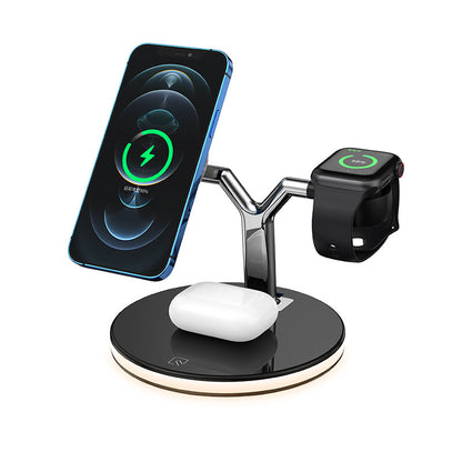 3-in-1 Wireless Charging Station – Fast Charge- Watch & Earbuds
