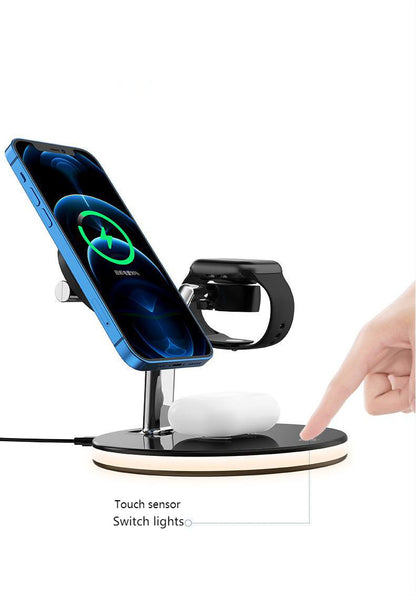 3-in-1 Wireless Charging Station – Fast Charge- Watch & Earbuds