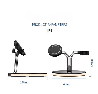 3-in-1 Wireless Charging Station – Fast Charge- Watch & Earbuds