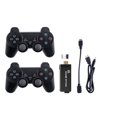 4K HDMI Wireless Game Stick Console with Dual Wireless Controllers