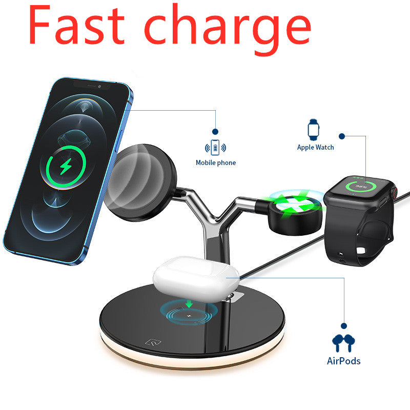 3-in-1 Wireless Charging Station – Fast Charge Stand for Phone, Watch & Earbuds