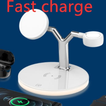 3-in-1 Wireless Charging Station – Fast Charge Stand for Phone, Watch & Earbuds