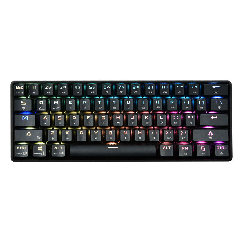 Wsireles Bluetooth Keyboard Colorful PBT Keycaps Mechanical Keyboard