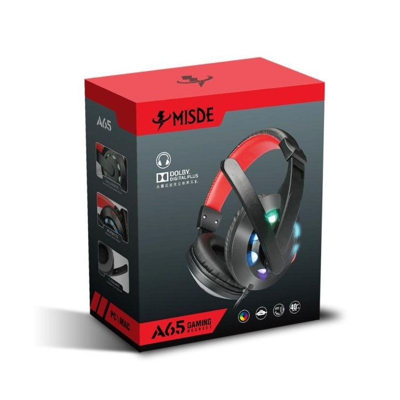 Wired Stereo Gaming Headset with Microphone – Over-Ear Headphones for Gaming, Music & Online Calls