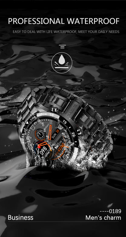 Bluetooth Calling Smart Watch with Metal Strap  & iOS