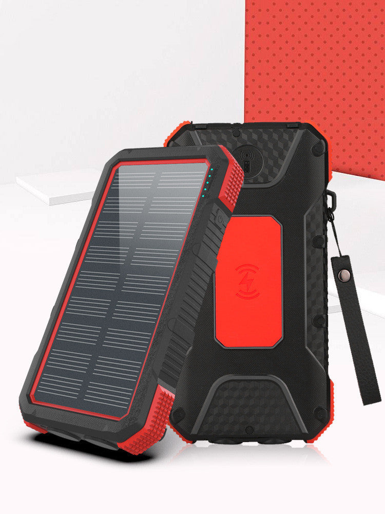 Solar Power Bank 20000mAh – Fast Charging Outdoor Portable Battery with LED Light