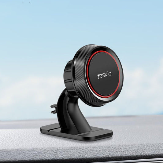 YESIDO Strong Magnetic Car Phone Holder – 360° Rotation Dashboard Mount for All Smartphones