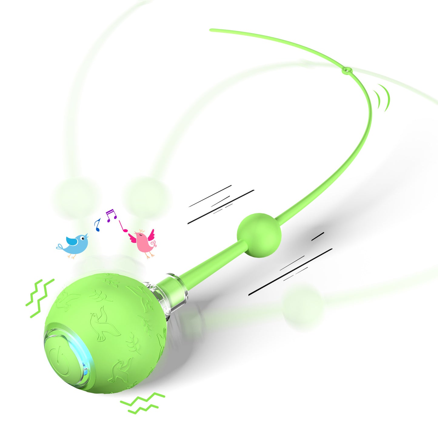 Intelligent Gravity Cat Toy Ball Strap Electric Rope Cat Teaser Toy Cat Toy