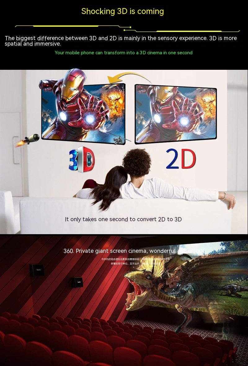 Premium VR Box Virtual Reality Headset for Smartphone | 3D Movies & Games