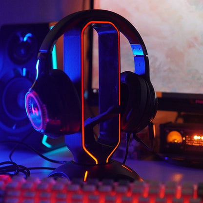RGB Gaming Headphone Stand with LED Light