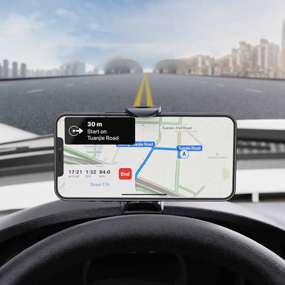 Car Dashboard HUD Phone Holder – 360° Rotatable