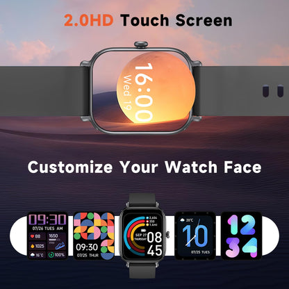 Bluetooth Fitness Smartwatch with Heart Rate Monitor