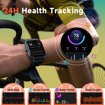 Bluetooth Fitness Smartwatch with Heart Rate Monitor
