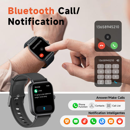 Bluetooth Fitness Smartwatch with Heart Rate Monitor