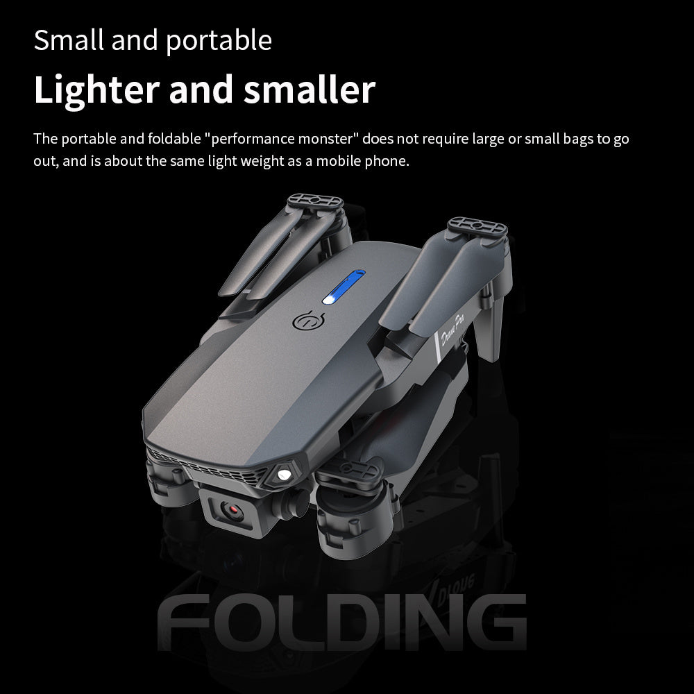 E88 Dual Camera Drone with WiFi FPV, Foldable RC Quadcopter with Altitude Hold