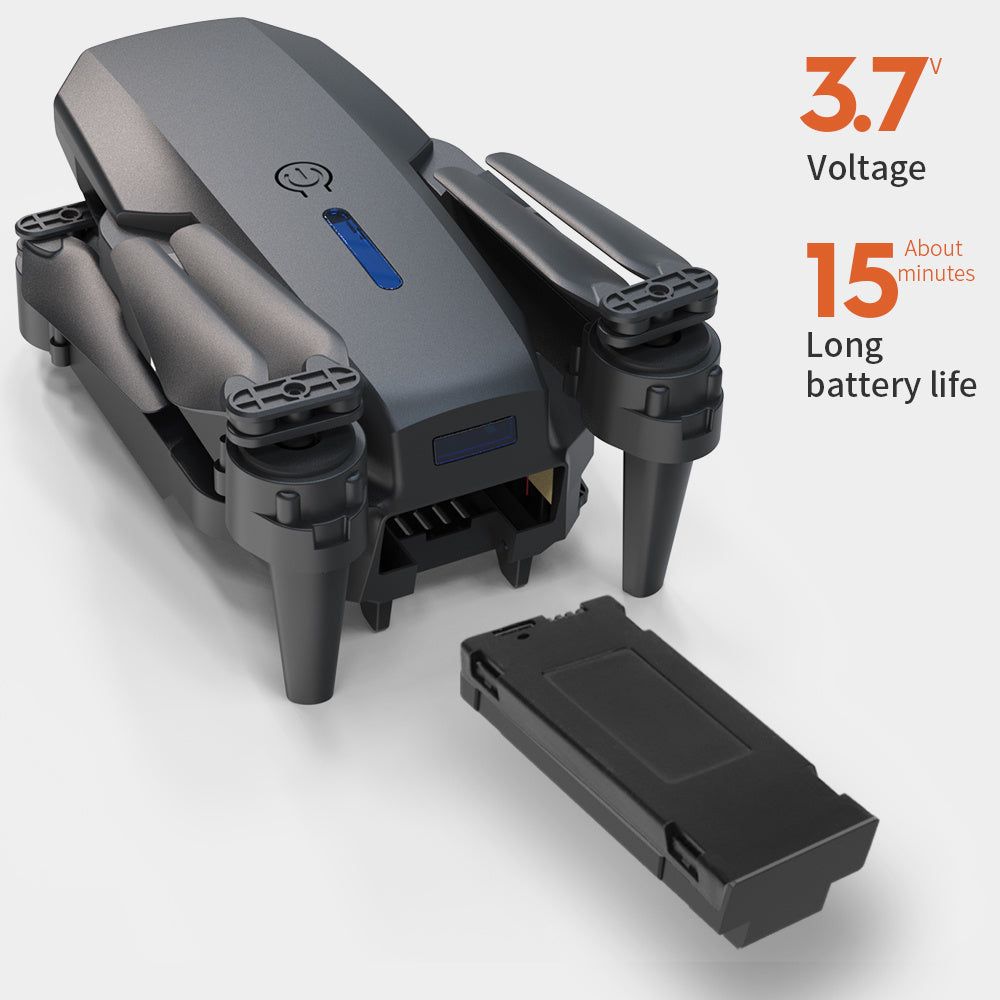 E88 Dual Camera Drone with WiFi FPV, Foldable RC Quadcopter with Altitude Hold