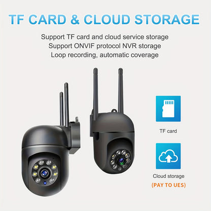 360° WiFi Smart PTZ Security Camera with Night Vision