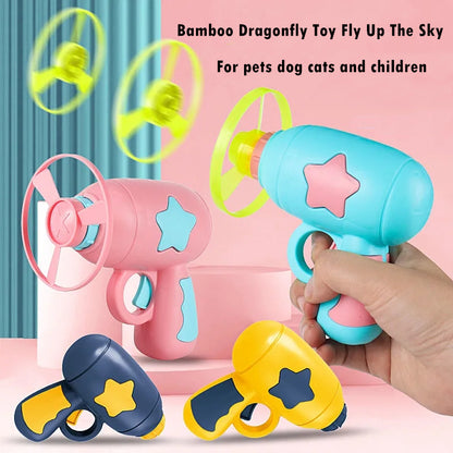 LED Flying Saucer Launcher Party Toy